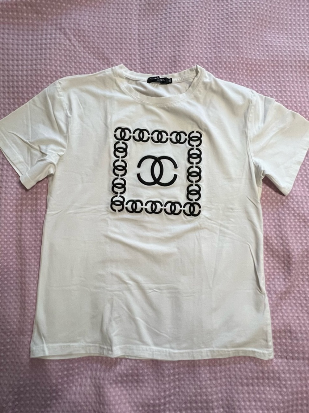 White Short-Sleeve Logo Graphic Tee